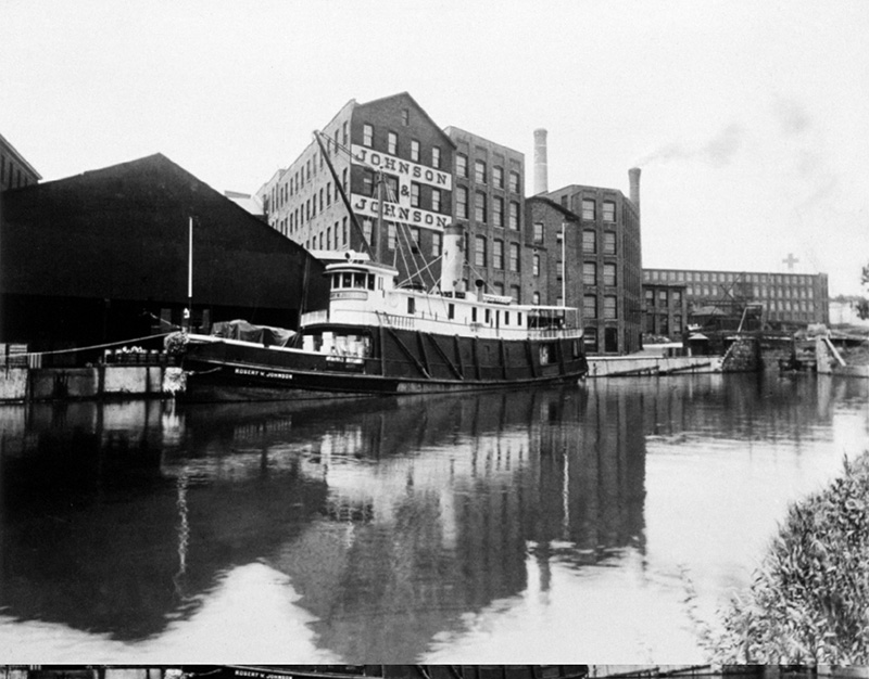 Johnson & Johnson and Steamship from River