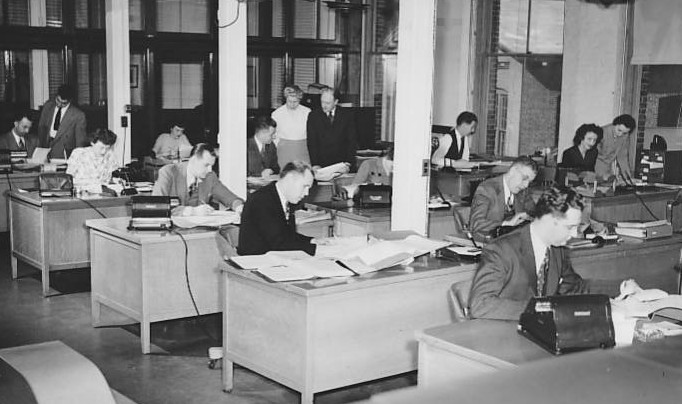 Office Interior, 1940s