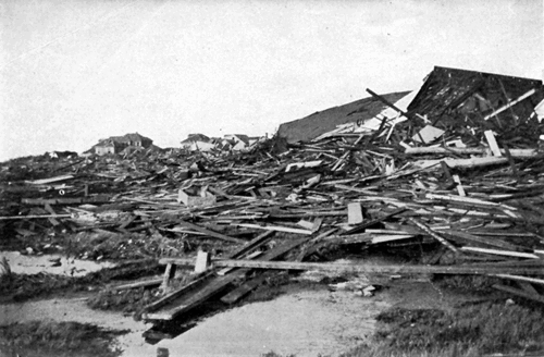 Destruction in Galveston, Texas after the Hurricane of 1900