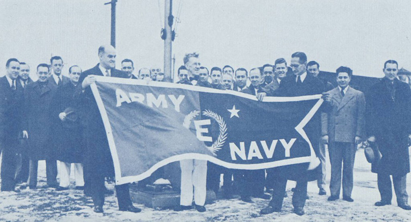 Johnson & Johnson Chicago, WWII "E" Flag