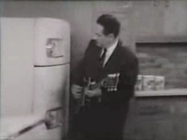 Les Paul and his refrigerator