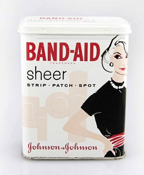One of the most classic of our BAND-AID® Brand Adhesive Bandages tins --  from the mid-1960s.  From our archives.