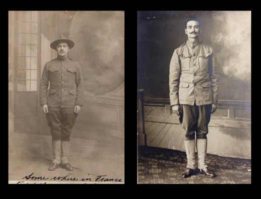 Two Johnson &amp; Johnson employees in uniform during World War I, from our archives.