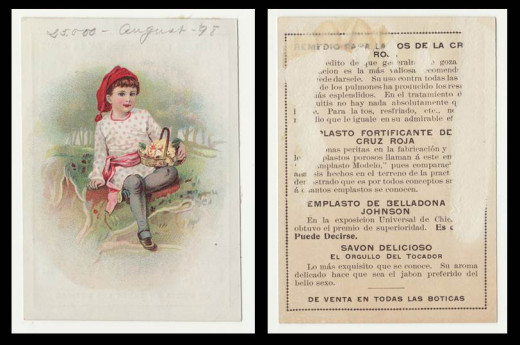 Collectable souvenir card, front and back. From our archives.