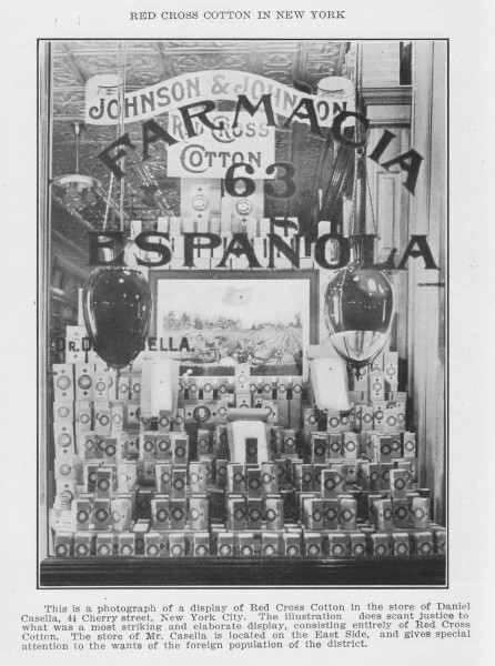 A Spanish-speaking pharmacy in New York City, early 1900s, from our archives.