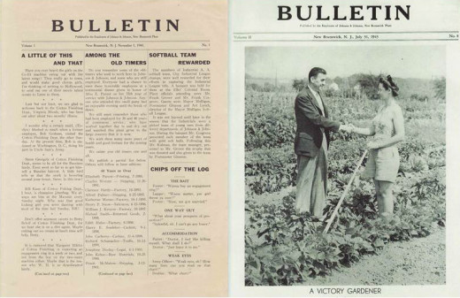Two issues of the Johnson & Johnson Bulletin, from our archives.