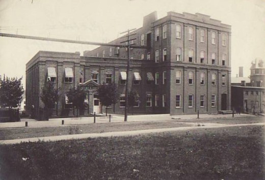 Johnson & Johnson offices, circa 1897, from our archives.  The company's first boardroom was in this building.