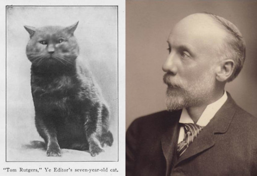 A man and his cat: Tom Rutgers, feline pioneer and Scientific Director Fred Kilmer. From our archives.