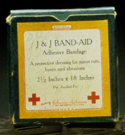 BAND-AID Brand Adhesive Bandages Earliest Package