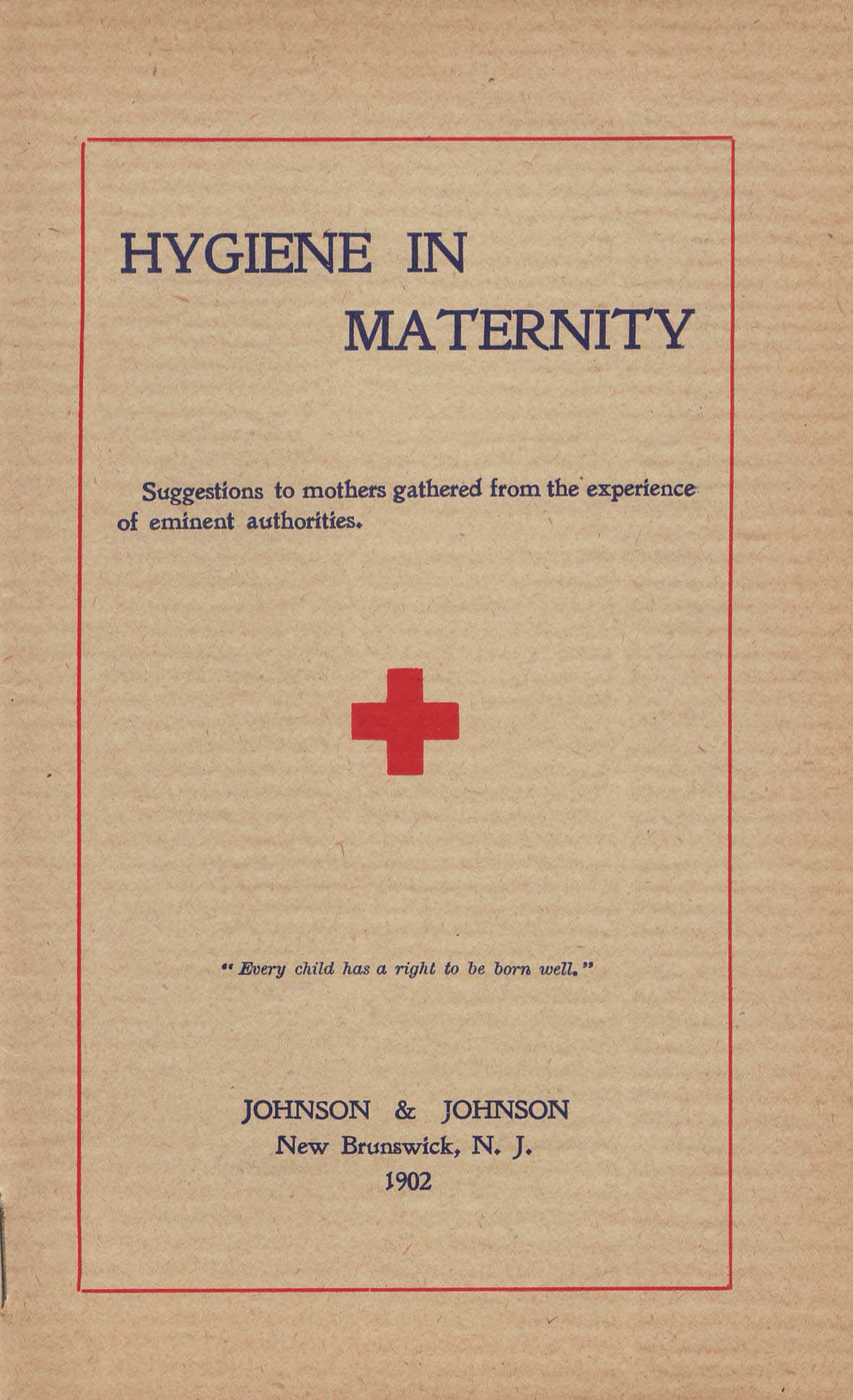 Cover of Hygiene in Maternity, 1902