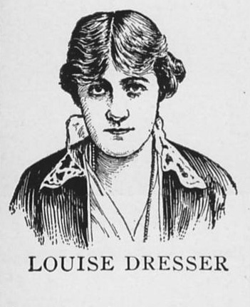 Illustration of Louise Dresser from THE RED CROSS MESSENGER
