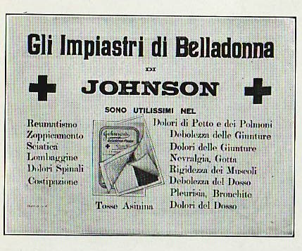 Plaster Ad in Italian from 1912