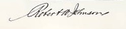 Robert Wood Johnson's signature