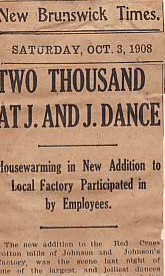 New Brunswick Times Article, 1907