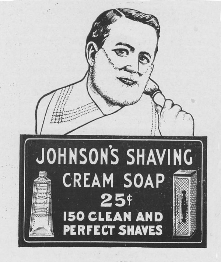 Drugstore Ad for Shaving Cream Soap