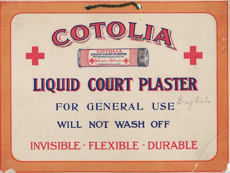 Cotolia Liquid Court Plaster Ad for a Retail Drugstore