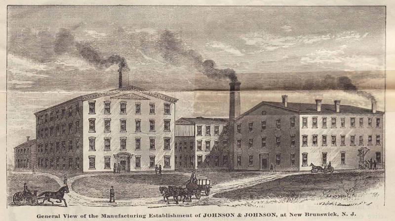 Johnson & Johnson Buildings in 1887