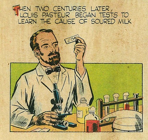 Louis Pasteur, as depicted in Stepping Stones to Success.