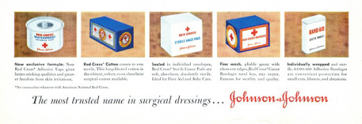 The five product lines that were advertised in the Gladys Rockmore Davis ads. From our archives.