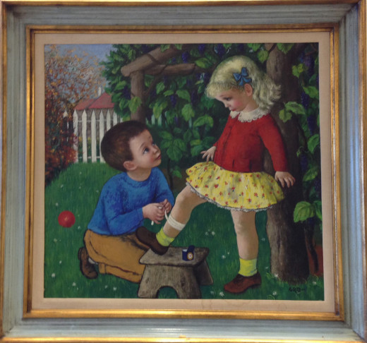 Another of the Gladys Rockmore Davis paintings used in our ad campaign.  Property of Johnson & Johnson.