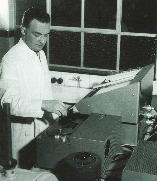 Dr. Paul Janssen in the lab in 1953.  From our archives.
