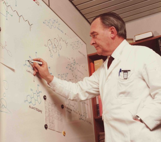 Dr. Paul Janssen at work.  From our archives.  